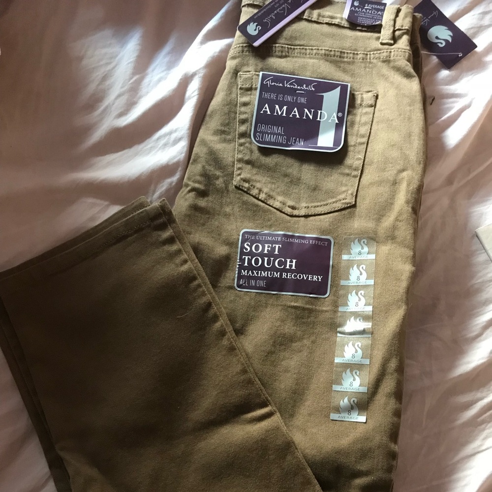 Gloria Vanderbilt Amanda Jeans size 8 classic rise